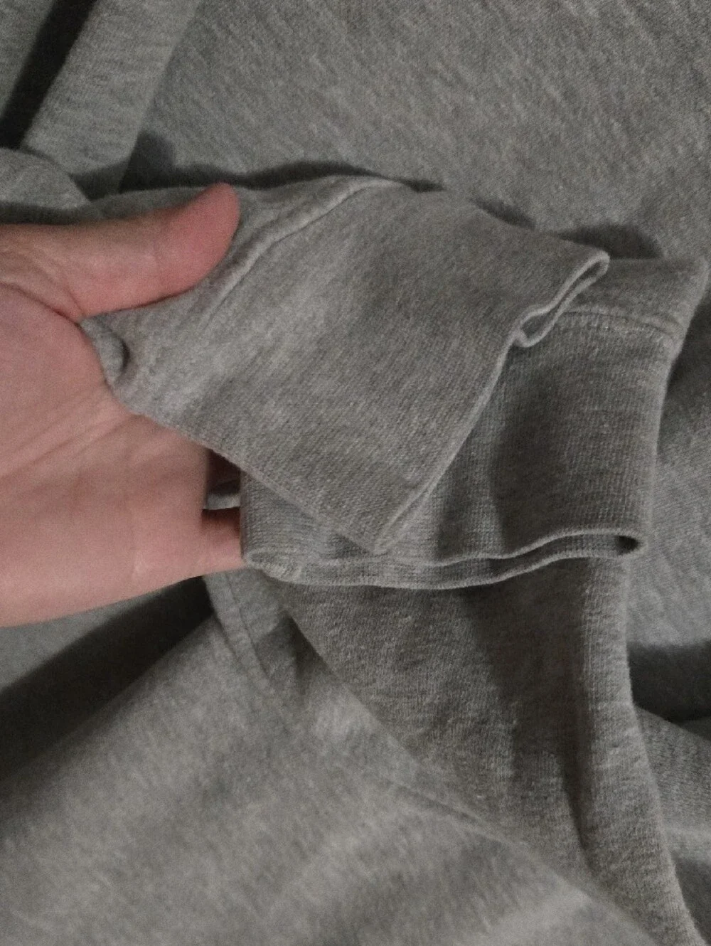 The North Face Grey Pullover Hoodie with White Logo